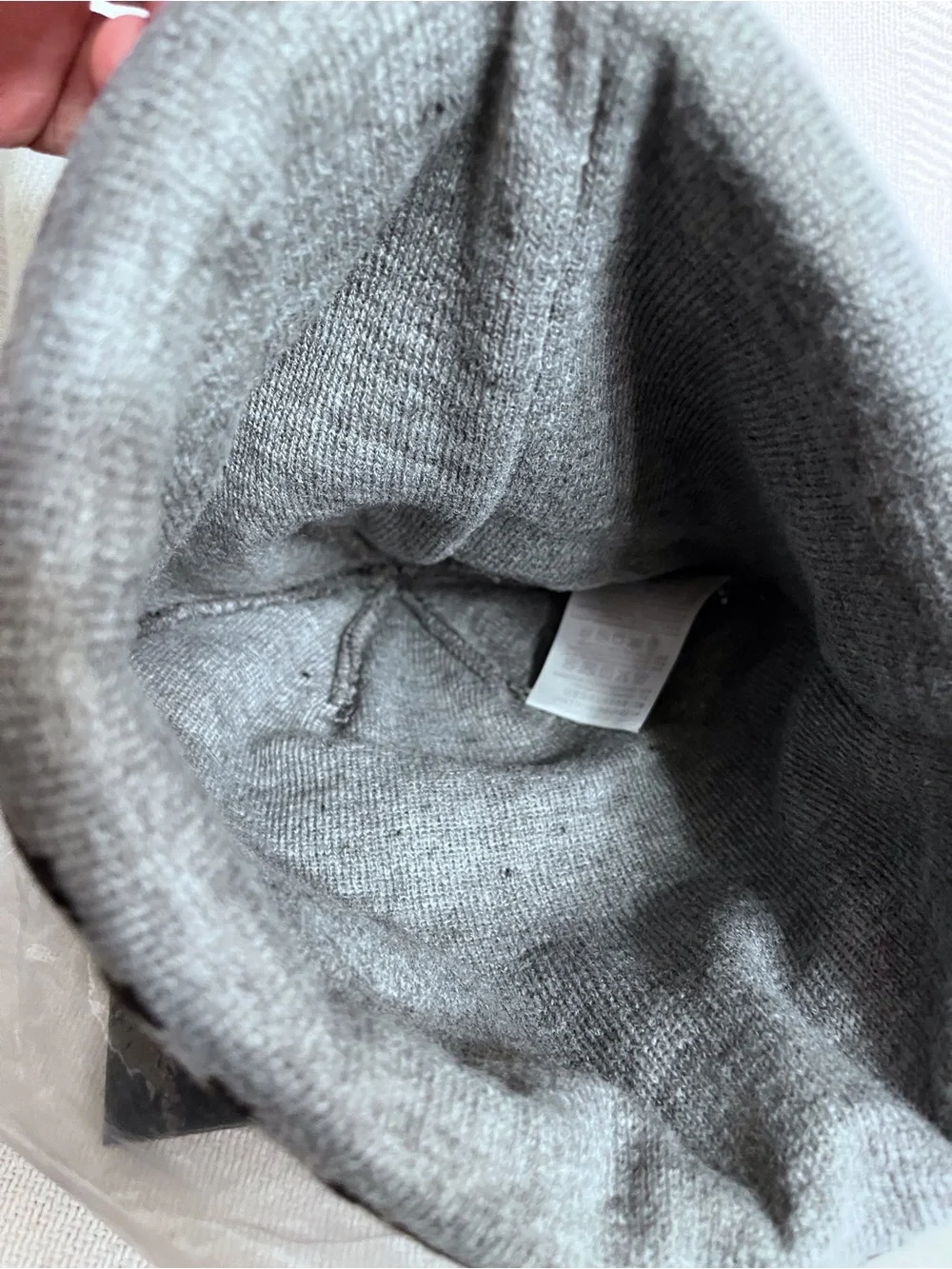 Arc'teryx Grey and Black Logo Knit Cuffed Beanie
